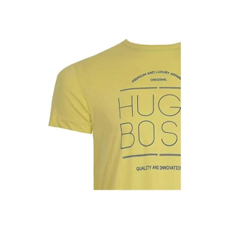 HUGO BOSS T Shirts Men Yellow-1