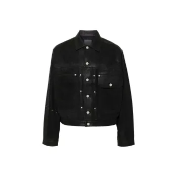 Givenchy Collared Button Up Denim Jacket