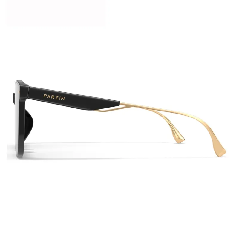 PARZIN Square Sunglasses Unisex Black-15
