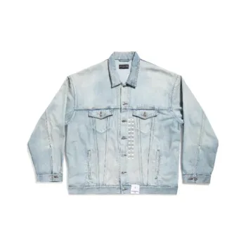 Balenciaga Size Sticker Denim Jacket