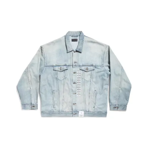 Balenciaga Size Sticker Denim Jacket