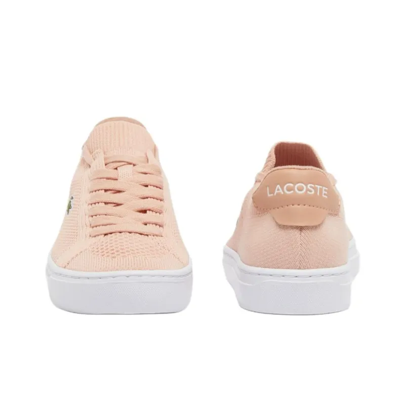 LACOSTE La Piquee 2.0 Abrasion Resistant Slip Resistant Low Top Skateboard Shoes Women's Pink-3