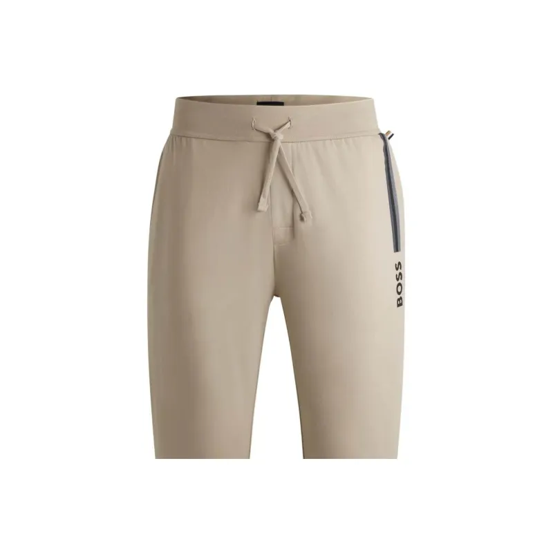 HUGO BOSS Knitted Sweatpants Men's Light Beige-2