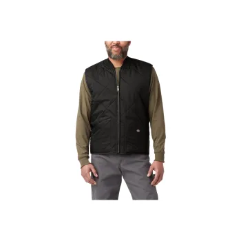 Dickies Diamond Quilted Vest Vest Men's Black