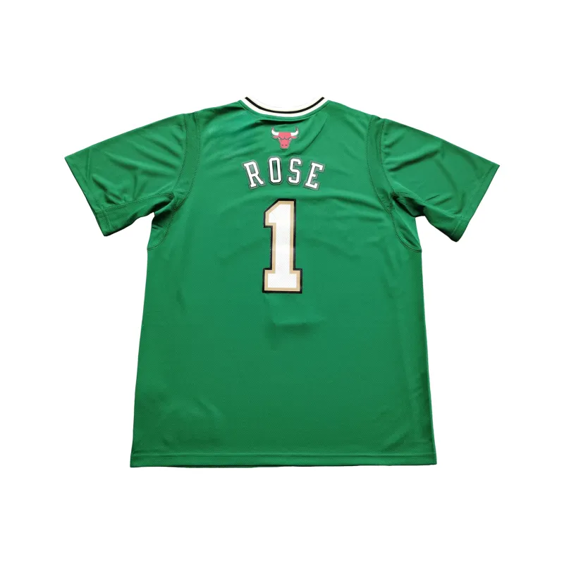 Adidas x NBA SWINGMAN Fan Edition Chicago Bulls Basketball Jersey Unisex Green-1
