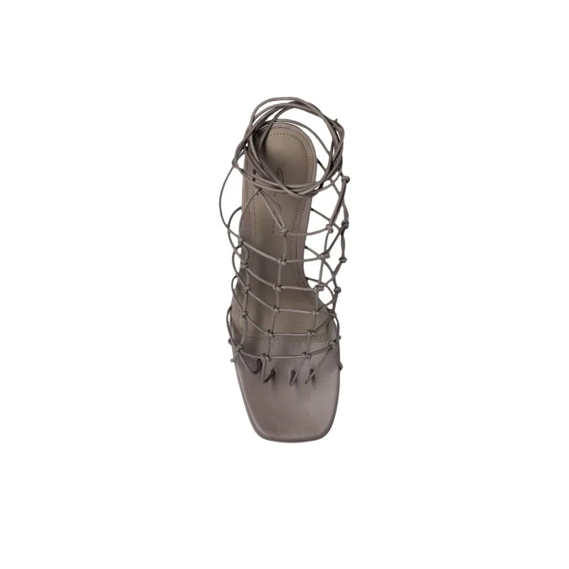 RICK OWENS/RO Web Platform One Strap Sandals 13cm Women's Gray-3