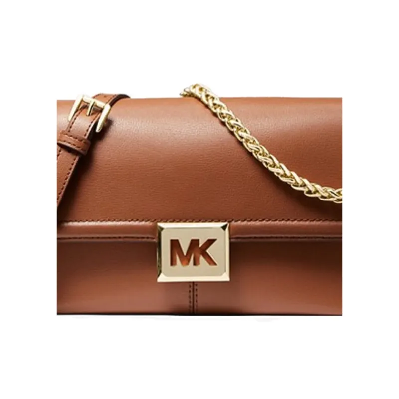MICHAEL KORS Sonia Leather Shoulder Bag, Crossbody Bag Medium Size Women's Brown-3
