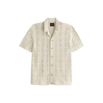 Abercrombie＆Fitch Polo Shirt Men's Warm Beige