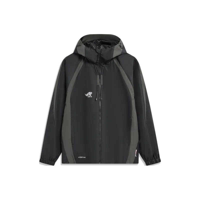 LiNing Badfive Windproof Windbreaker Jacket Men's Black-0