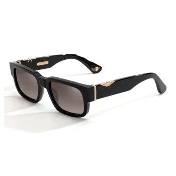 Police Plate Frame Rectangular Sunglasses Unisex