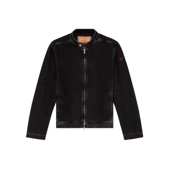 DIESEL D Glory Denim Moto Jacket