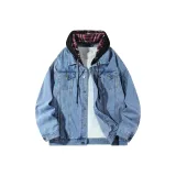 Blue Black Plaid Hooded-K708