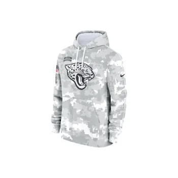 Nike Jacksonville Jaguars Salute To Service Primary Edge Club Men's Nike Nfl Pullover Hoodie