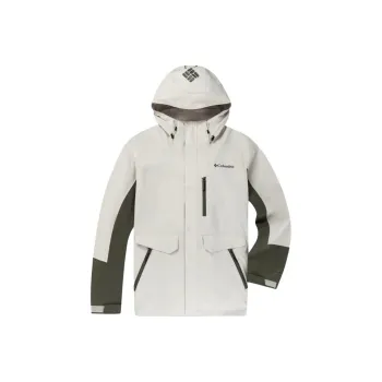 Columbia Windbreaker Jackets Men Ecru