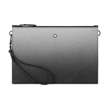 MONTBLANC Stylish 3.0 Leather Clutch Unisex Cloudy Gray