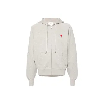 AMIPARIS Ami De Coeur embroidered Cotton Hoodie