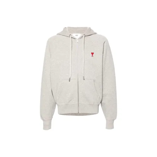 AMIPARIS Ami De Coeur embroidered Cotton Hoodie
