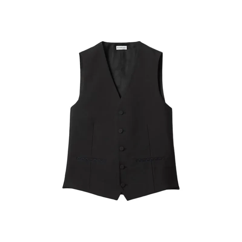 Burberry Wool-silk Blend Waistcoat-0