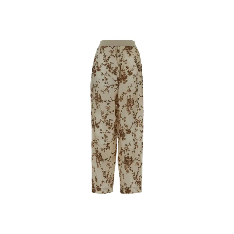UMA WANG Floral print Trousers-1