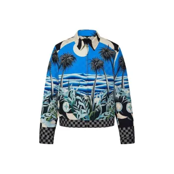 LOUIS VUITTON Printed Viscose Blouson