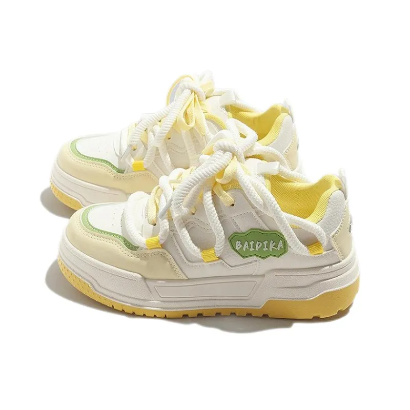 MABEL&CO Abrasion Resistant Lightweight Height Increasing Low Top Skateboard Shoes Women's-5