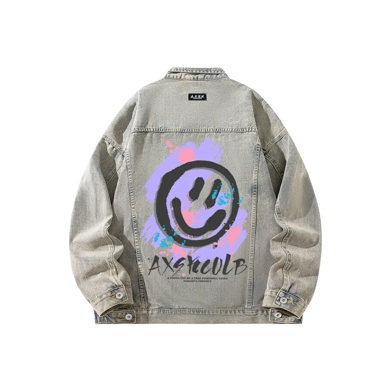 A.X.S.K Denim Jackets Unisex-11