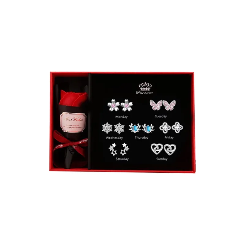 GAGA S925 Silver Stud Earrings Women's-0