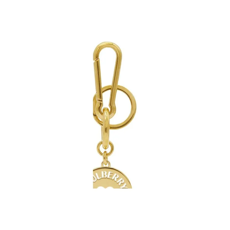 Mulberry Metal Keychain Bag Accessory Unisex Gold-3