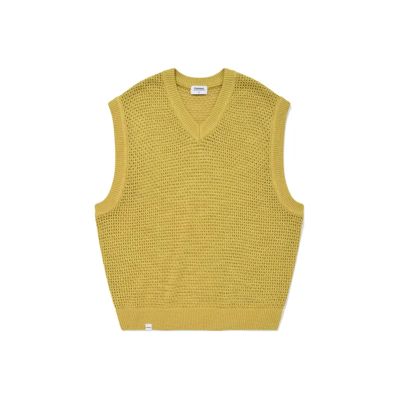 COVERNAT SS24 Vest Men's Light Yellow-0