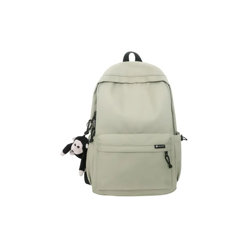Cwatcun Nylon Backpack Regular Unisex Black/White/Red/Khaki/Green-12