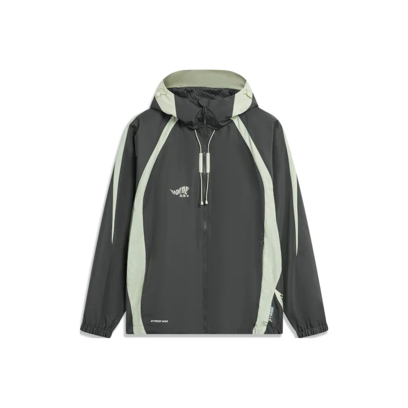 LINING Windbreaker Jackets Men Obsidian Gray-0