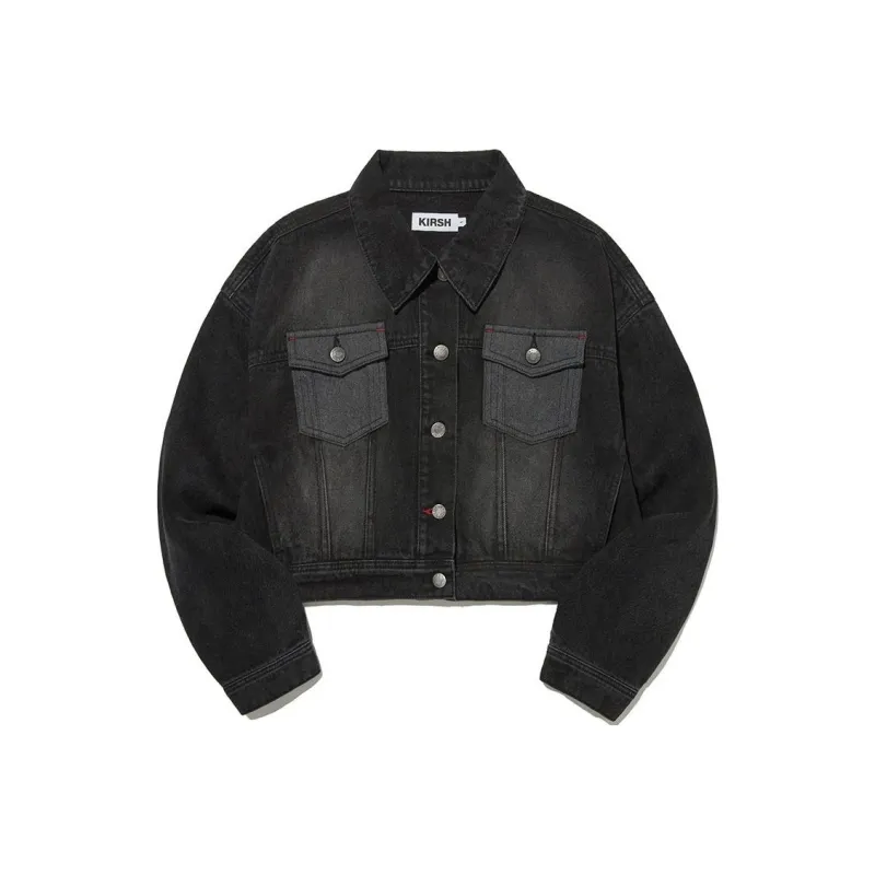 Kirsh Denim Jacket Unisex Black-0