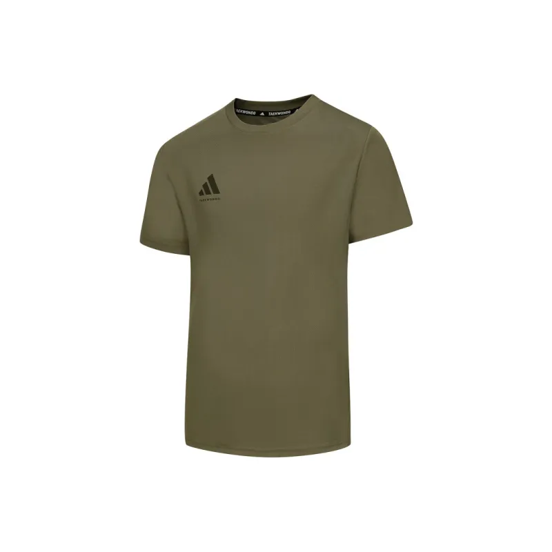 Adidas SS25 T Shirt Unisex Olive Green-1