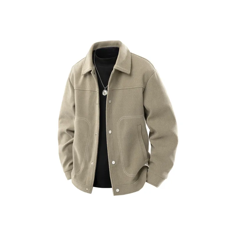 Yalu Jackets Coats Unisex Light Camel-0
