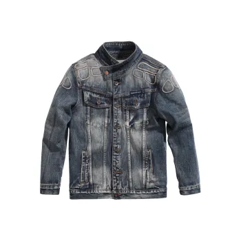 SANTASTIC SS24 Denim Jacket Men's Blue
