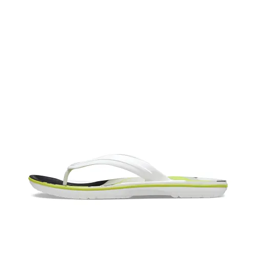Crocs Crocband Flip Flops 'White Green Black'
