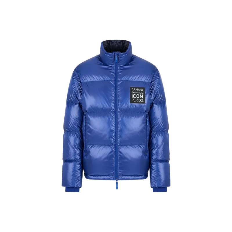 ARMANI EXCHANGE Logo-patch Zip-up Padded Down Jacket-0
