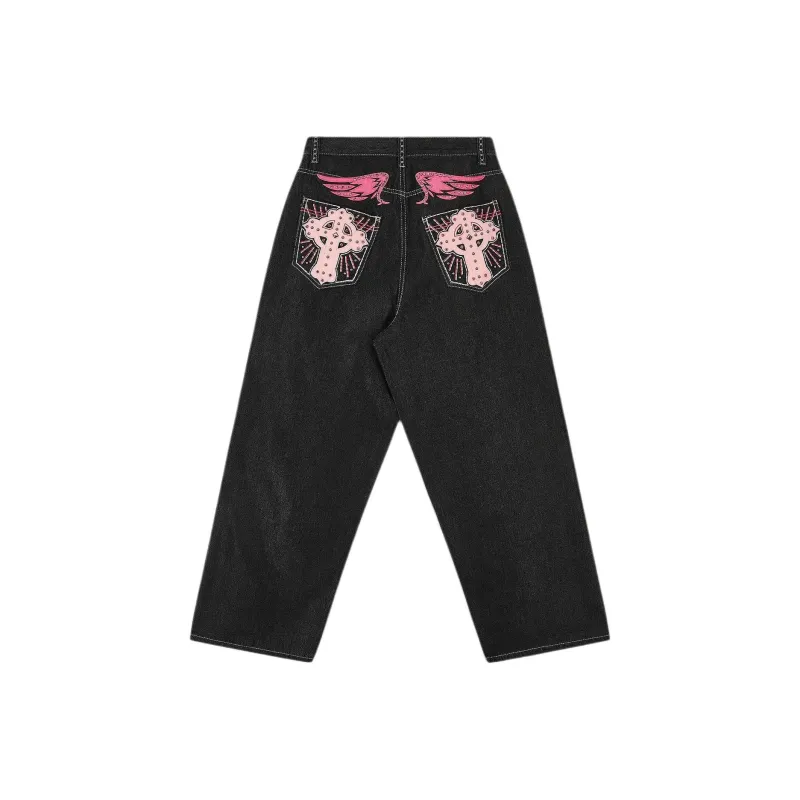 Jaded London Sapphire XL Colossus Jeans Unisex Medium Blue-2