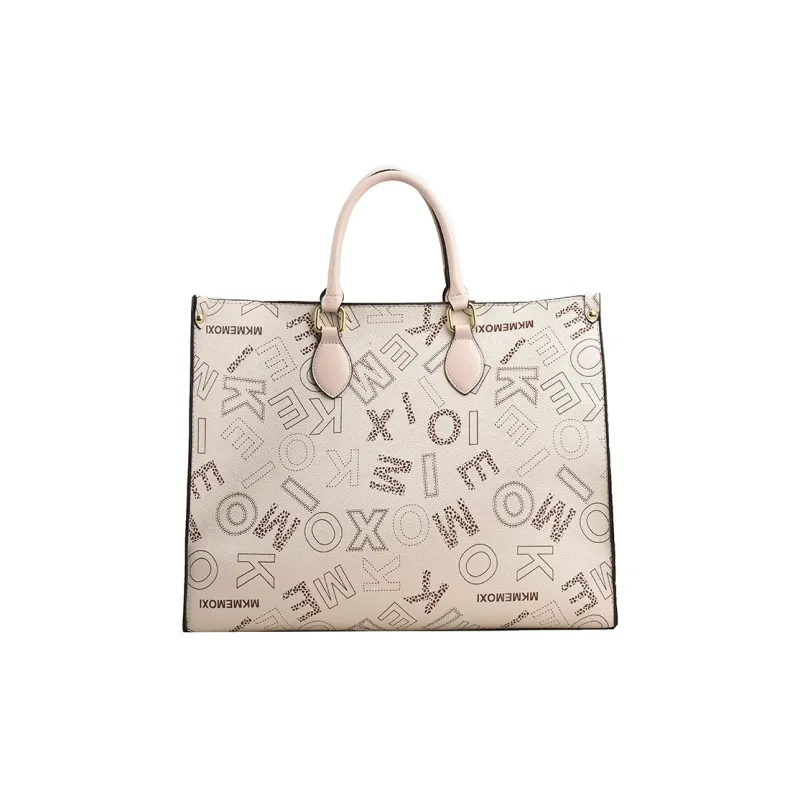 Yalu PU Handbag Unisex White/Coffee/Brown-0