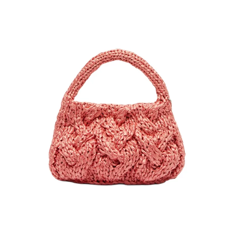 JW Anderson Raffia Handbag Small Size Women's Pink-2