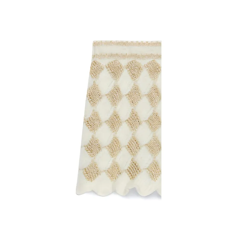 GUCCI FW23 Casual Short Skirts Women's Yellow White-2