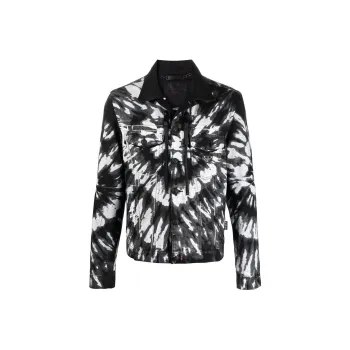 PHILIPP PLEIN Drill Tie-dye Denim Jacket
