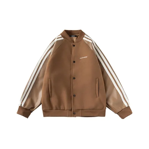 33TH Jackets Coats Unisex Coffee