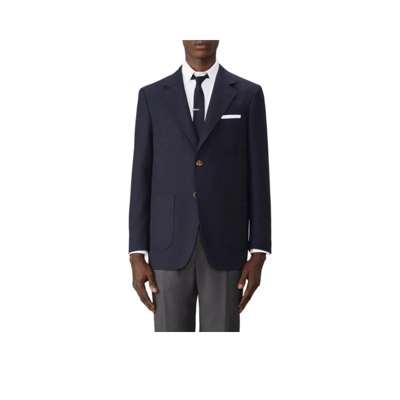 THOM BROWNE Single Breasted Tailored Blazer-0
