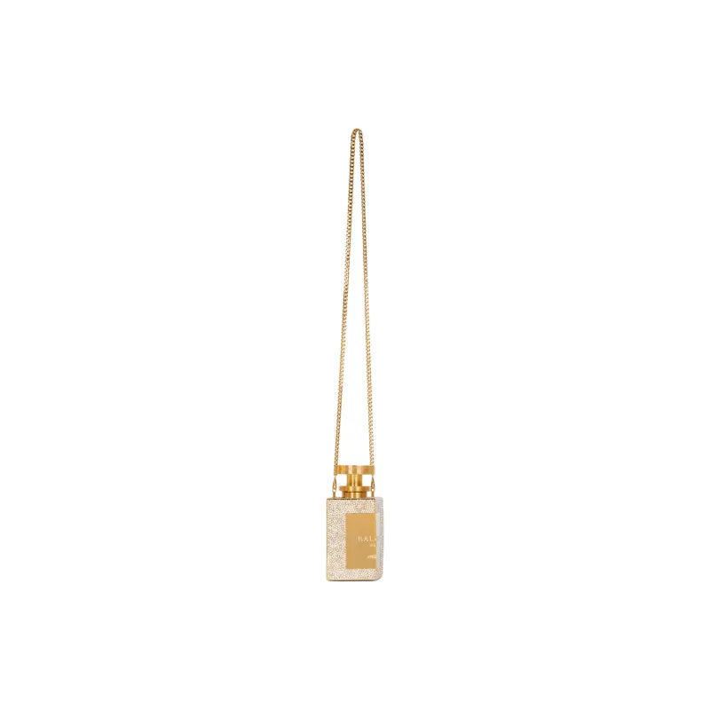 BALMAIN ABS Evening Bag, One Shoulder Clutch Women's Gold-3