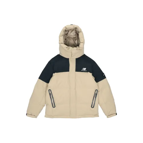 New Balance Down Jackets Men Beige Yellow