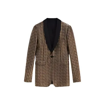 CELINE Business Suits Coats Men's Gold