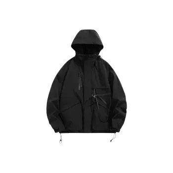 33TH Jackets Coats Unisex Black