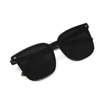 HELEN KELLER Plate Frame Square Sunglasses Unisex