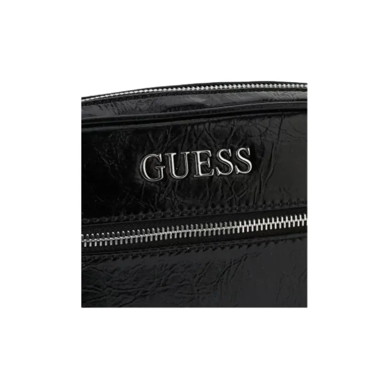 GUESS Polyurethane Shoulder Bag, Crossbody Bag Women's Black-4